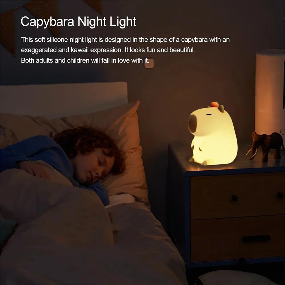 Capybara Night Light lamp USB Rechargeable