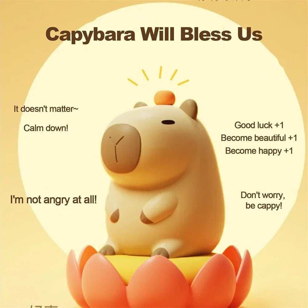 Capybara Night Light lamp USB Rechargeable